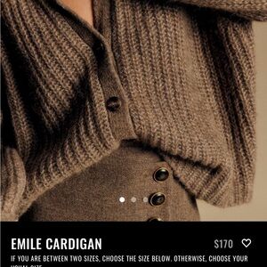 Sezane Emile Cardigan - Brown